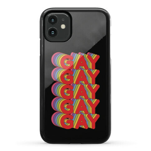Gay Retro Rainbow Phone Case
